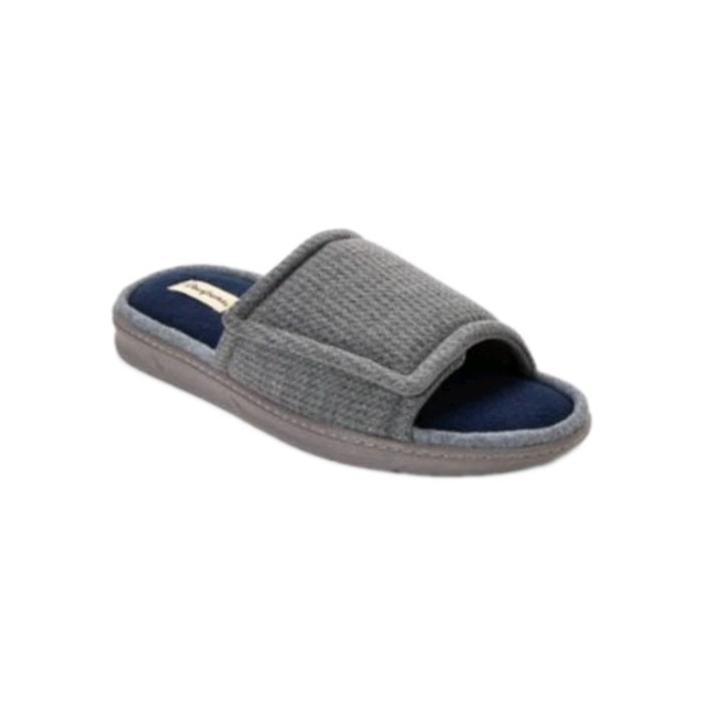 Dearfoams Parson Men's Waffle Slide Slippers Size L (11-12)